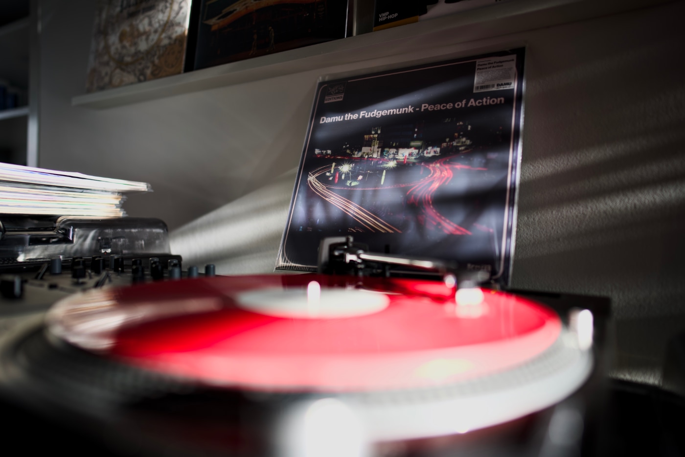 Damu The Fudgemunk – Peace Of Action LP on my turntable